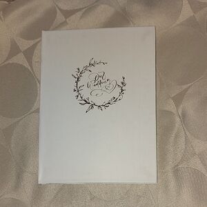 Elegant White and Gold Wedding Photo Album